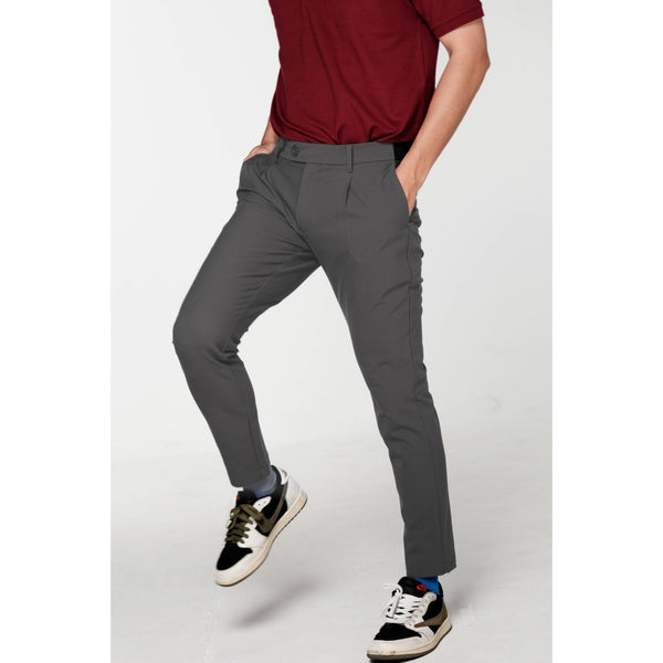 era-won กางเกงขายาว เอวยางยืด รุ่น GOLF FABRIC PANTS (065V9) สี Grey 