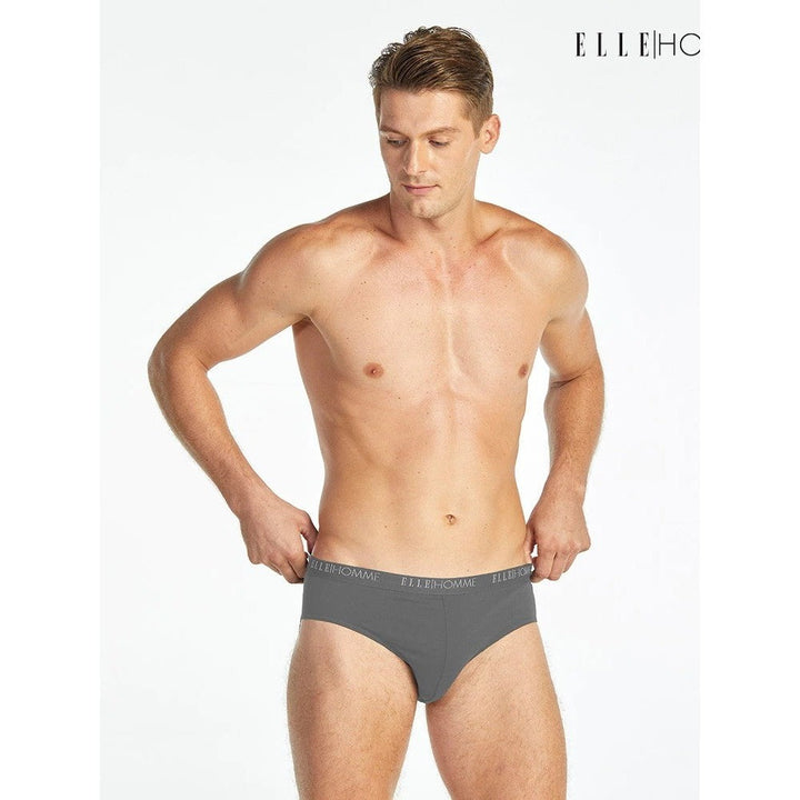 ELLE HOMME | แพ็ค 1 ชิ้น ทรง BRIEF ขอบยาง SPANDEX LOGO ELLE รุ่น KUB4001 ICCSHOPPING
