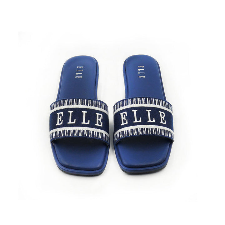 ELLE SHOES รองเท้าแบบสวมส้นเตี้ย -SANDELS แต่ง LOGO ELLE  มี 2 สี รุ่น- ELSM004 ICCSHOPPING