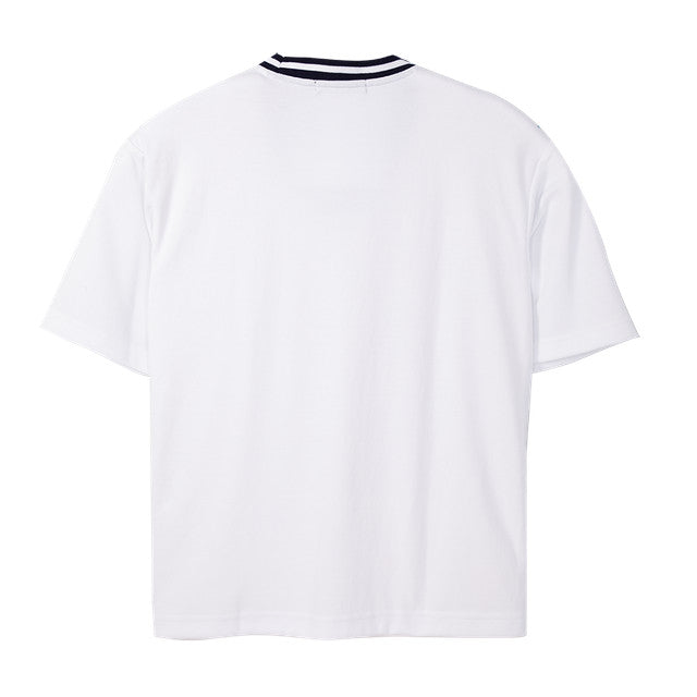 ELLE HOMME เสื้อยืดคอกลม ทรงหลวม แขนสั้น ผ้าโพลี ทรงหลวม มีให้เลือก 3 สี รุ่น- W8K913 ICCSHOPPING