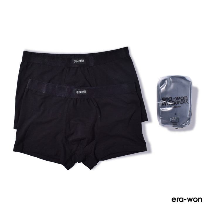 era-won กางเกงในไข่สะอาด Zinc Plus Anti-bac Underwear trunks สี Black 