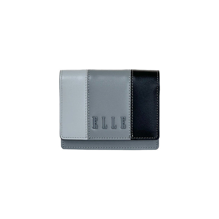 ELLE BAG COLLECTION GRADIENT กระเป๋าใส่นามบัตรและธนบัตร ใส่การ์ดได้ 9 ช่อง สีดำ | EWA151 BL ICCSHOPPING