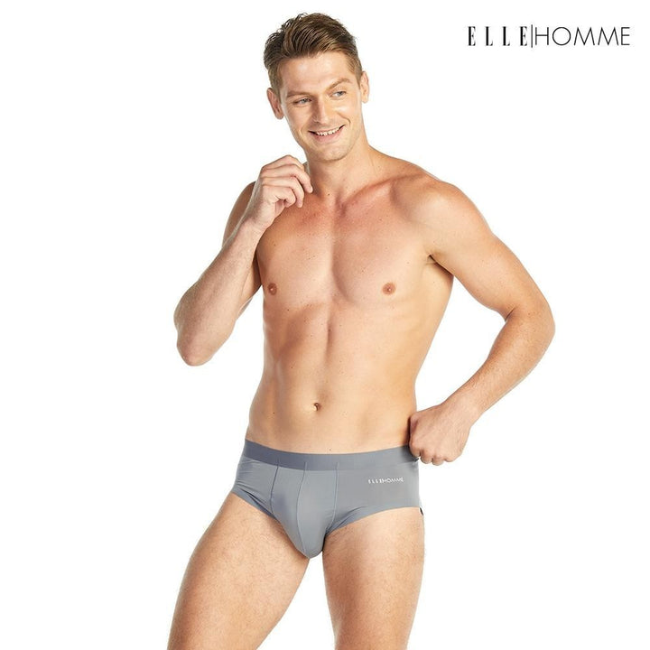 ELLE HOMME COOL กางเกงในทรง BIKINI รหัส KUB2911R4 (สีเทาเข้ม) แพ็ค 1 ชิ้น ICCSHOPPING