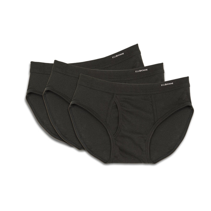 ELLE HOMME กางเกงใน ทรง BRIEF ขอบยาง SPANDEX ทอ LOGO ELLE PACK 3 ชิ้น มีให้เลิอก 4 สี รุ่น KUB2001 ICCSHOPPING