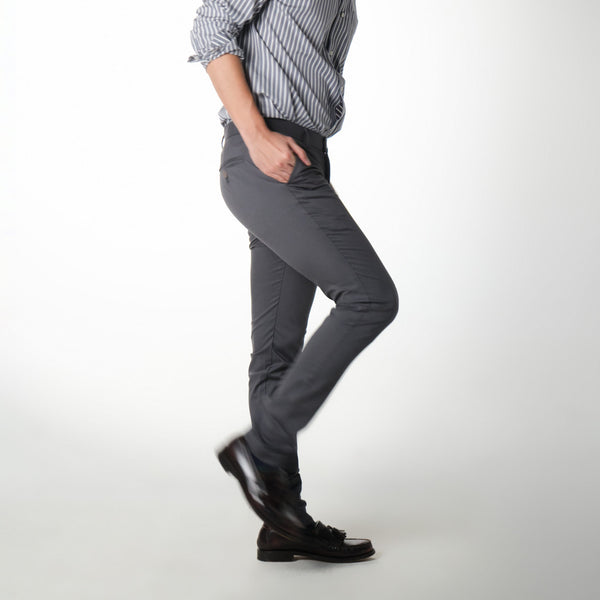 era-won กางเกงสแลคขายาว Workday Lightweight ทรง Super Skinny สี Grey 