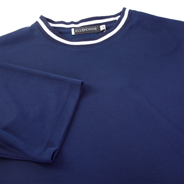 ELLE HOMME เสื้อยืดคอกลม ทรงหลวม แขนสั้น ผ้าโพลี ทรงหลวม มีให้เลือก 3 สี รุ่น- W8K913 ICCSHOPPING