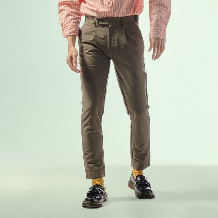 era-won กางเกงขายาว เอวยางยืด รุ่น GOLF FABRIC PANTS (065V9) สี Olive 