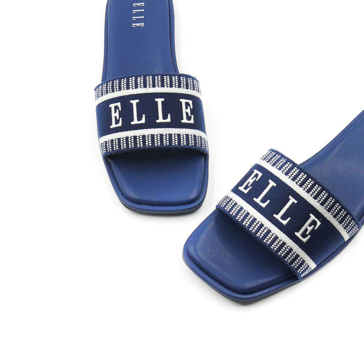 ELLE SHOES รองเท้าแบบสวมส้นเตี้ย -SANDELS แต่ง LOGO ELLE  มี 2 สี รุ่น- ELSM004 ICCSHOPPING