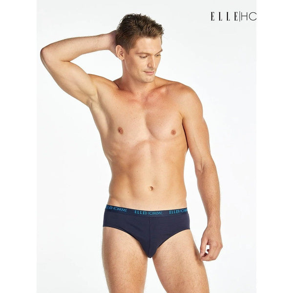 ELLE HOMME | แพ็ค 1 ชิ้น ทรง BRIEF ขอบยาง SPANDEX LOGO ELLE รุ่น KUB4001 ICCSHOPPING