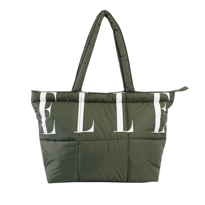ELLE กระเป๋าผ้า TOTE BAG Puffy Marshmallow ใบใหญ่ มีให้เลือก 5 สี Collection  รุุ่น EWG002 Elle
