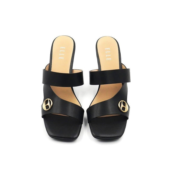 ELLE SHOES รองเท้าแบบสวม SANDELS ส้น 2.5 นิ้ว มีให้เลือก 3 สี รุ่น ELSM003 Elle