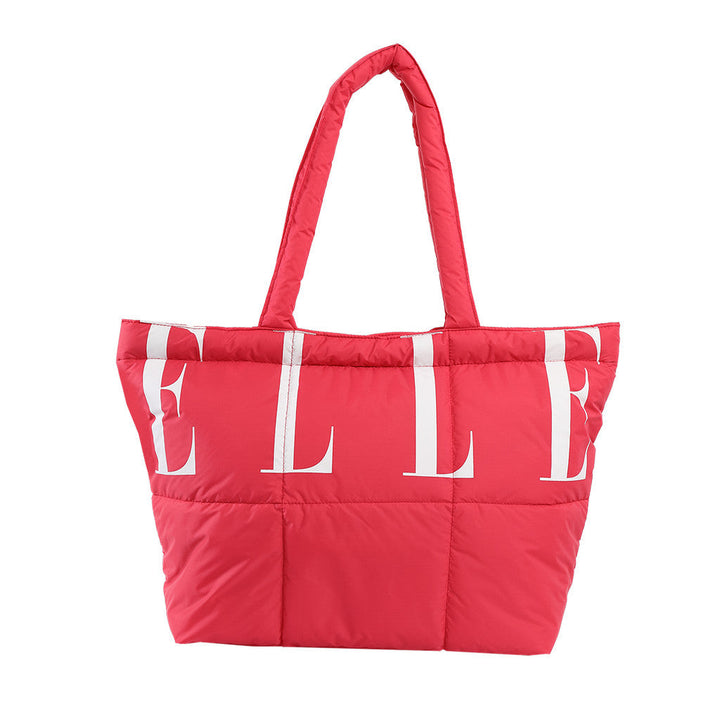 ELLE กระเป๋าผ้า TOTE BAG Puffy Marshmallow ใบใหญ่ มีให้เลือก 5 สี Collection  รุุ่น EWG002 Elle