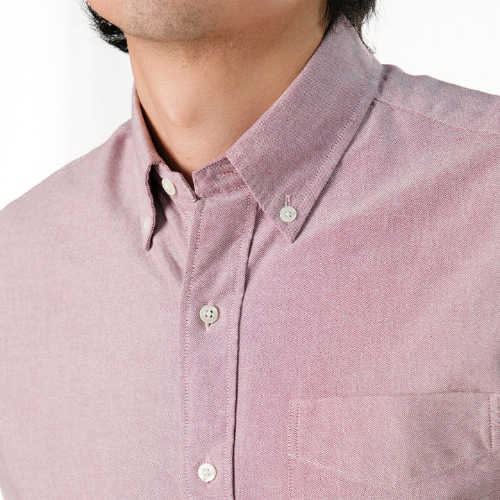era-won เสื้อเชิ้ต รุ่น Oxford shirt Mercerizing สี Maroon 2024 