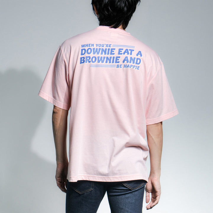 era-won เสื้อยืด T-SHIRT OVERSIZE ART TOY สีLIGHT PINK (คอชั้นเดียว) ICCSHOPPING