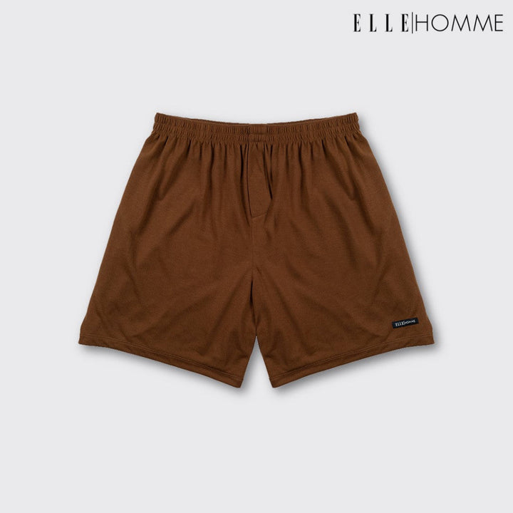 ELLE HOMME กางเกงขาสั้น ผ้าสปัน โพลีเอสเตอร์ ระบายอากาศได้ดี นุ่มสบาย สีพื้นมีให้เลือก 4 สี KPH1912 ICCSHOPPING