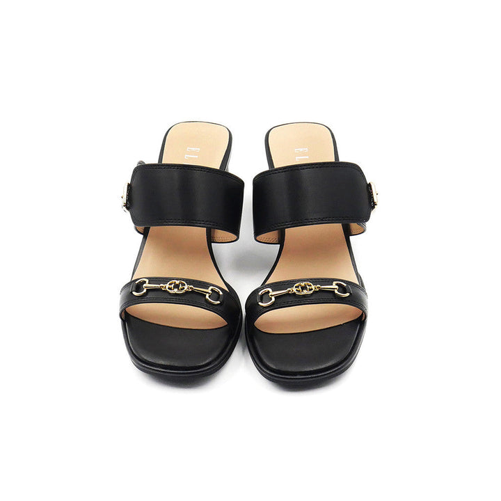 ELLE SHOES รองเท้าแบบสวมส้น -SANDELS ส้นสูง 2  นิ้ว มีให้เลือก 3 สี รุ่น- ELSM002 Elle