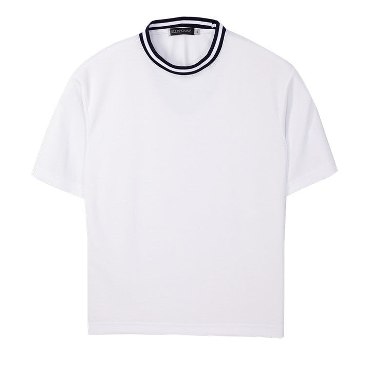 ELLE HOMME เสื้อยืดคอกลม ทรงหลวม แขนสั้น ผ้าโพลี ทรงหลวม มีให้เลือก 3 สี รุ่น- W8K913 ICCSHOPPING