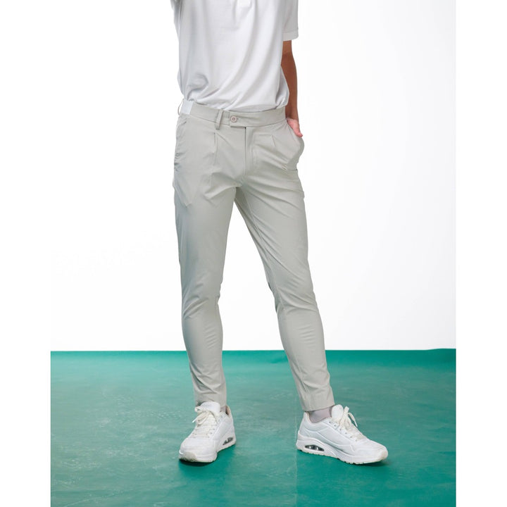 era-won กางเกงขายาว เอวยางยืด รุ่น GOLF FABRIC PANTS สี Light Grey 