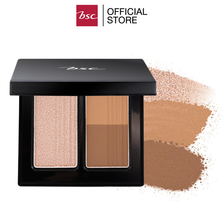 BSC AUTHENTIQ BIO LIGHT&SHADE FACE PALETTE บีเอสซี ออเธนทิค ไบโอ ไลท์&เฉด เฟส พาเล็ท เฟสพาเลทไฮไลท์ และเฉดดิ้ง ICCSHOPPING