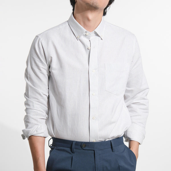 era-won Premium Quality เสื้อเชิ้ต คอปก Dress shirt Regular Shirt แขนยาว สี Matthew 