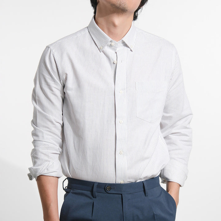era-won Premium Quality เสื้อเชิ้ต คอปก Dress shirt Regular Shirt แขนยาว สี Matthew 