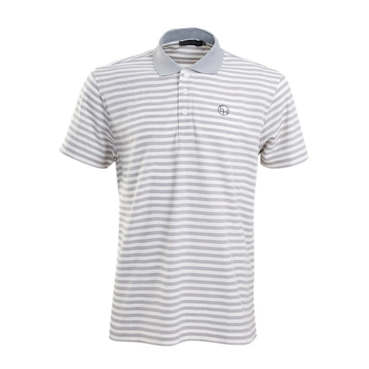 ELLE HOMME เสื้อยืดโปโล แขนสั้น ผ้า Polyester ผ้าทอลายขวาง ปกสีพื้น มี2สีให้เลือก รุ่น W8K910 ICCSHOPPING