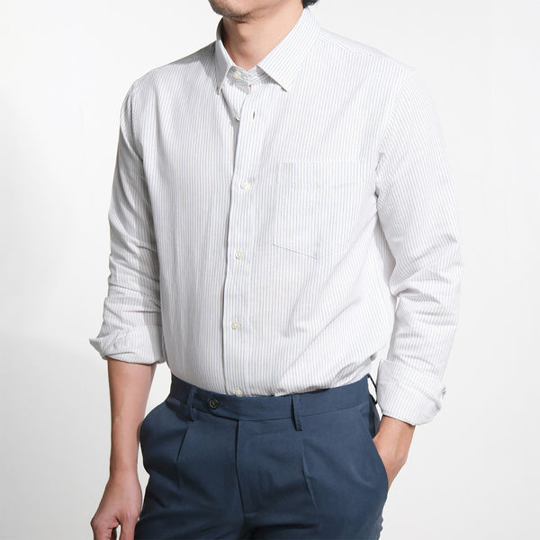 era-won Premium Quality เสื้อเชิ้ต คอปก Dress shirt Regular Shirt แขนยาว สี Matthew 