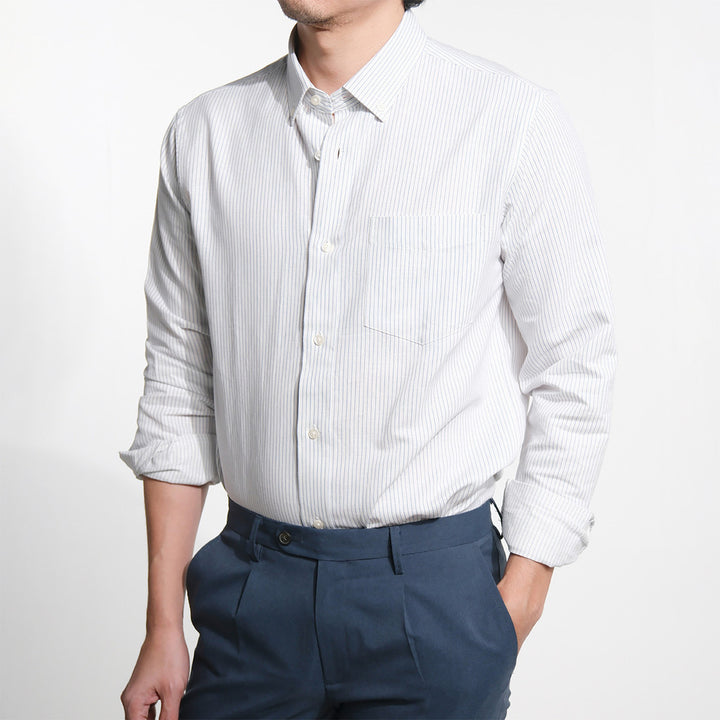 era-won Premium Quality เสื้อเชิ้ต คอปก Dress shirt Regular Shirt แขนยาว สี Matthew 