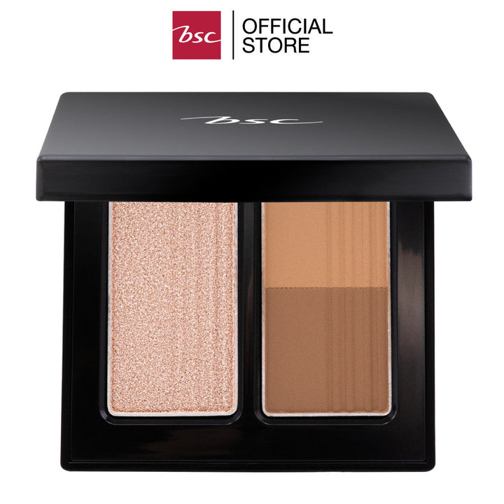 BSC AUTHENTIQ BIO LIGHT&SHADE FACE PALETTE บีเอสซี ออเธนทิค ไบโอ ไลท์&เฉด เฟส พาเล็ท เฟสพาเลทไฮไลท์ และเฉดดิ้ง ICCSHOPPING