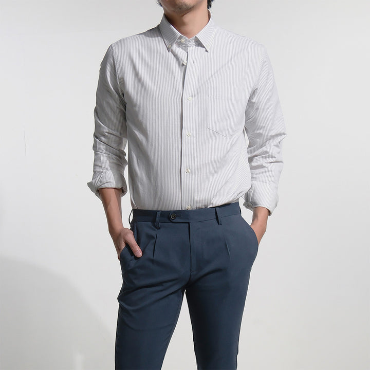 era-won Premium Quality เสื้อเชิ้ต คอปก Dress shirt Regular Shirt แขนยาว สี Matthew 