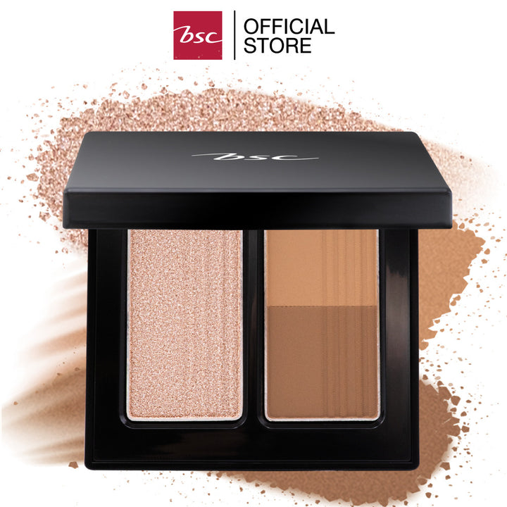 BSC AUTHENTIQ BIO LIGHT&SHADE FACE PALETTE บีเอสซี ออเธนทิค ไบโอ ไลท์&เฉด เฟส พาเล็ท เฟสพาเลทไฮไลท์ และเฉดดิ้ง