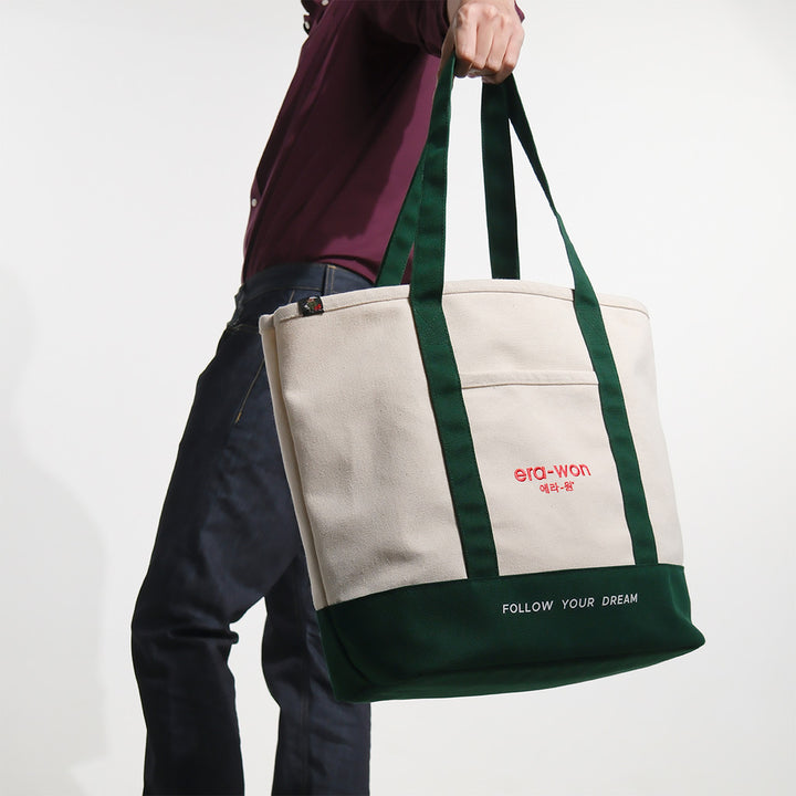era-won กระเป๋าผ้า Art toy Medium Bag สี Korean Boston 