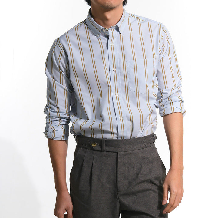 era-won Premium Quality เสื้อเชิ้ต คอปก Dress shirt Regular Shirt แขนยาว สี One Way Bright era-won