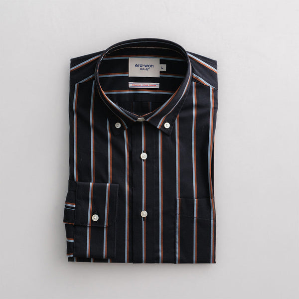 era-won เสื้อเชิ้ต ทรงปกติ แขนยาว รุ่น Dress Shirt Striped สี CB era-won