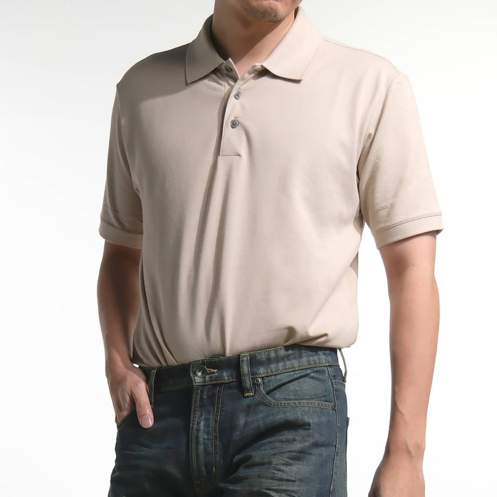 era-won เสื้อโปโลแขนสั้น ทรงสลิม Polo Shirt สี Beige 