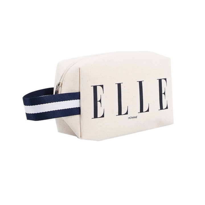 ELLE HOMME BAG กระเป๋าช้อปปิ้งใบใหญ่ผ้าแคนวาส   มีกระเป๋าใบเล็ก  อยู่ด้านใน มีช่องแบ่งใส่ของติดแป๊ะแม่เหล็ก รุ่นH8H014 ELLE HOMME