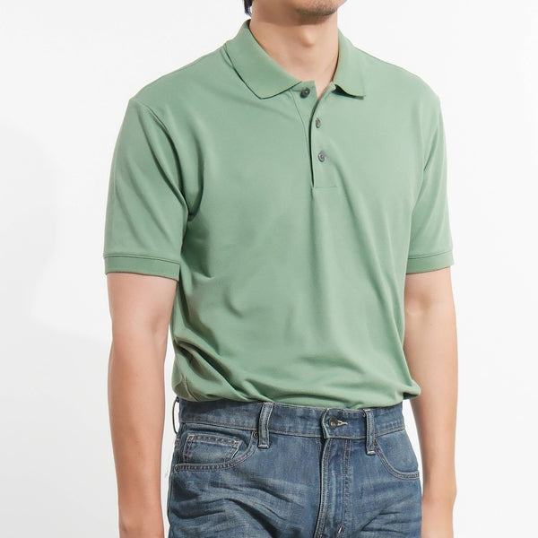 era-won เสื้อโปโลแขนสั้น ทรงสลิม Polo Shirt สี Pitachio 