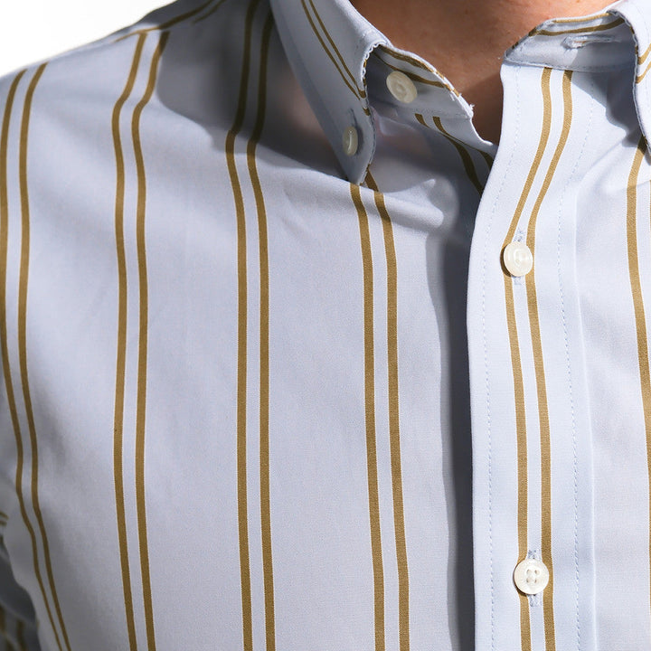 era-won Premium Quality เสื้อเชิ้ต คอปก Dress shirt Regular Shirt แขนยาว สี One Way Bright era-won