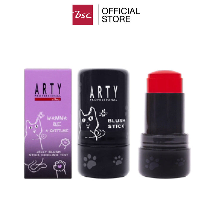 ARTY PROFESSIONAL JELLY BLUSH STICK COOLING TINT ใบหน้าสูตรพิเศษ เนื้อเจลลี่รูปแบบแท่ง ผสานด้วยเทคโนโลยี Watery Fresh ICCSHOPPING