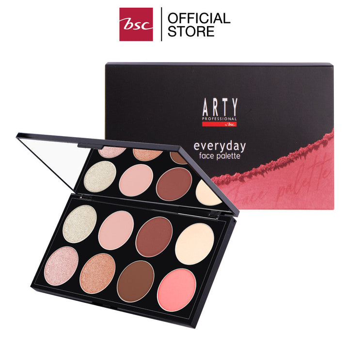 ARTY PROFESSIONAL EVERYDAY FACE PALETTE อาร์ทตี้ โปรเฟสชั่นแนล เอเวอรี่เดย์ เฟซ พาเลท อายแชโดว์พาเลท 8 สี ICCSHOPPING