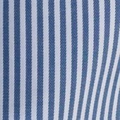 OLYMP LUXOR SHIRT เสื้อเชิ้ตผู้ชายแขนยาว ทรงหลวม สีกรมท่า ลายทาง ยืดหยุ่นได้ดี รีดง่าย ยับยาก (04S1NV) WINT25 ICCSHOPPING