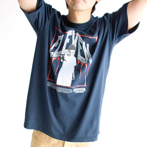 era-won เสื้อยืดเอราวอนแขนสั้น T-Shirt Oversize สกรีน era-won x stranger things สี Navy NA