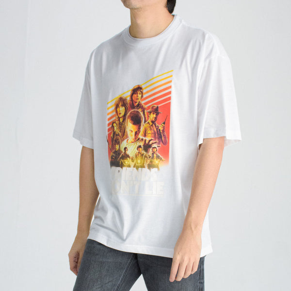 era-won เสื้อยืด T-Shirt Oversize รุ่น era-won x Stranger things สี White
