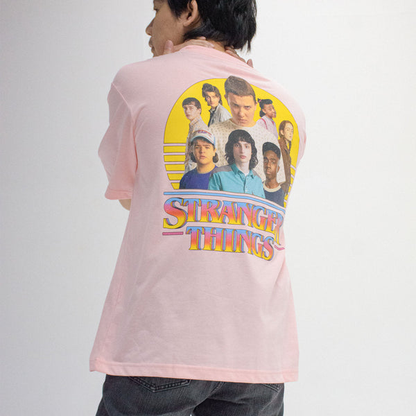 era-won เสื้อยืด T-Shirt Oversize รุ่น era-won x Stranger things สี Light Pink ICCSHOPPING