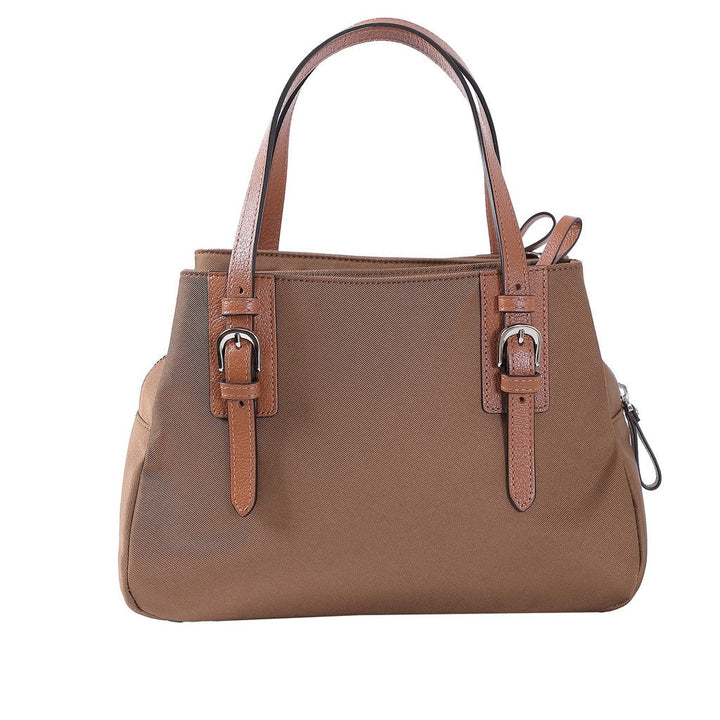 ELLE CROSSBODY BAG ( MEDIUM ) กระเป๋าสะพาย ผ้าไนลอน Trim หนังแท้ 100% รุ่น MILITATY มี 2 สี WEH5423W25 ICCSHOPPING