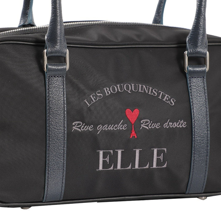 ELLE กระเป๋าสะพาย รุ่น PARIS STORY ทรง PILLOW BAG ทรงหมอน ผ้าไนลอนสีดำ EWH822 ICCSHOPPING