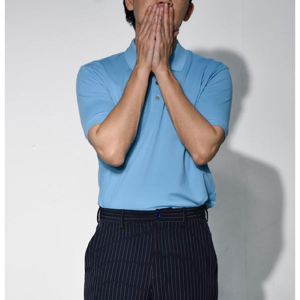 era-won เสื้อโปโลแขนสั้น ทรงสลิม Polo Shirt สี BY-Draft ICCSHOPPING