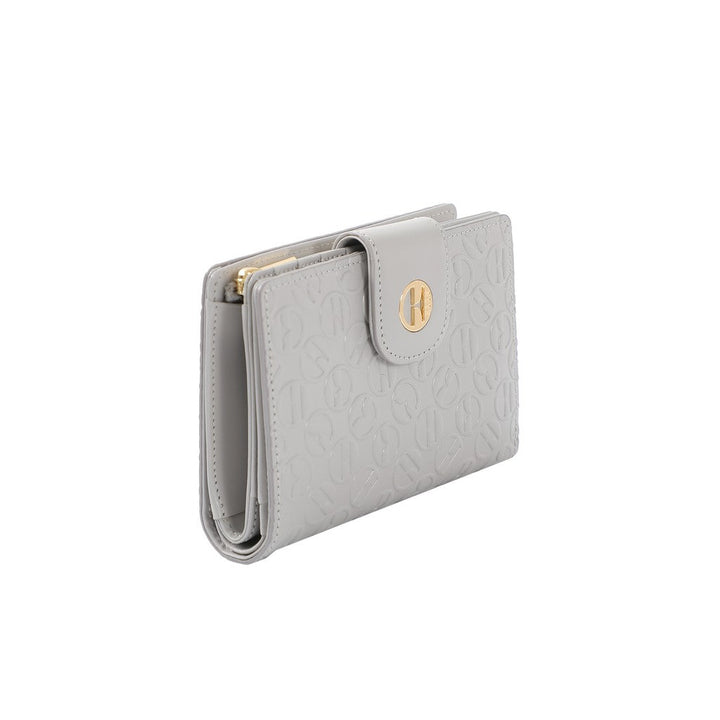 ELLE LEATHER WALLET 2-FOLD ( MEDIUM) กระเป๋าธนบัตร หนังแท้ 100% CANDY POP STYLE มี 2 สี EWW111225 ICCSHOPPING