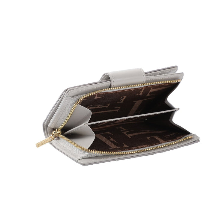 ELLE LEATHER WALLET 2-FOLD ( MEDIUM) กระเป๋าธนบัตร หนังแท้ 100% CANDY POP STYLE มี 2 สี EWW111225 ICCSHOPPING