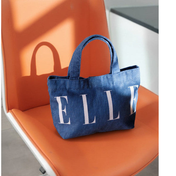 ELLE MINI JEANS CROSSBODY BAG กระเป๋าสะพาย ผ้า COTTON 100% มี 2 สี WEG5510W25 ICCSHOPPING